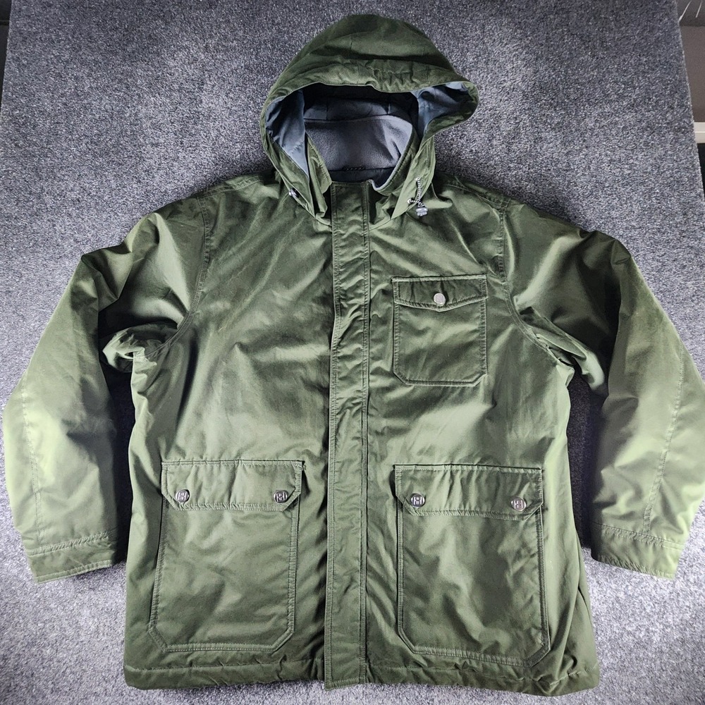 SwissTech Mens Forest Moss Hooded Parka Jacket‎ XL Green SM47505Y Winter Coat
